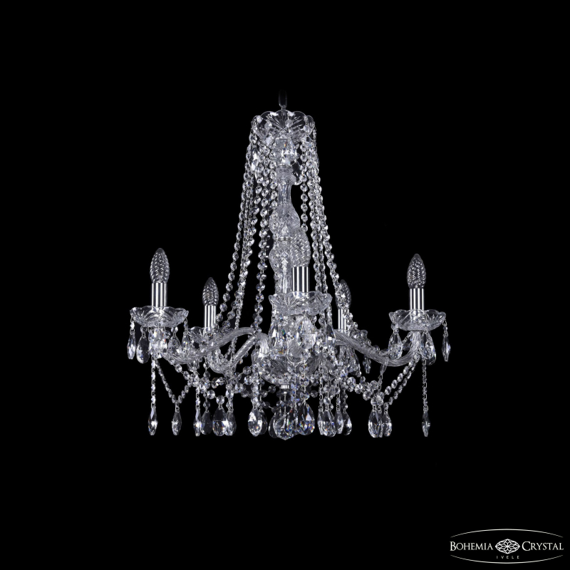 Подвесная люстра Bohemia Ivele Crystal 1413/5/200/h-60 Ni
