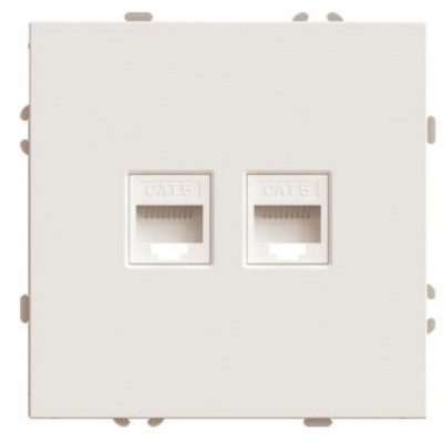 Розетка компьютерная 2-местная RJ-45 (механизм) Stekker Эмили RST00-5111-08 кашемир soft touch 49900