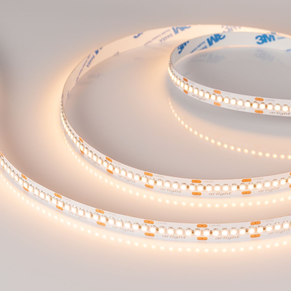 Светодиодная лента Arlight RT-A240-10mm 24V Warm2700 (19.2W/m, IP20, 3528, 5m) 017428(1)