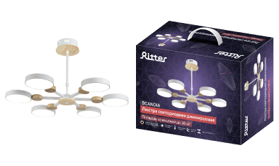 Люстра на штанге Ritter Scandia 51656 3