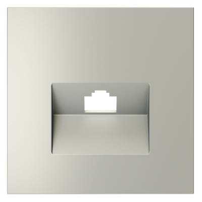 Накладка для розетки компьютерной RJ45 кат.6 Voltum S70 (сталь) VLS001305