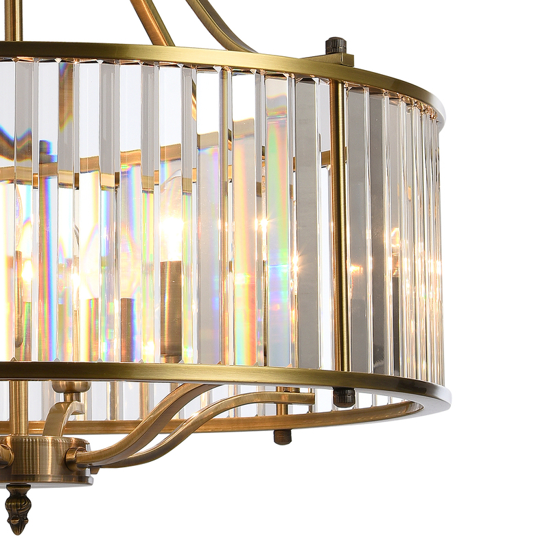 Подвесная люстра Natali Kovaltseva PLAZA 81408/6C BRASS