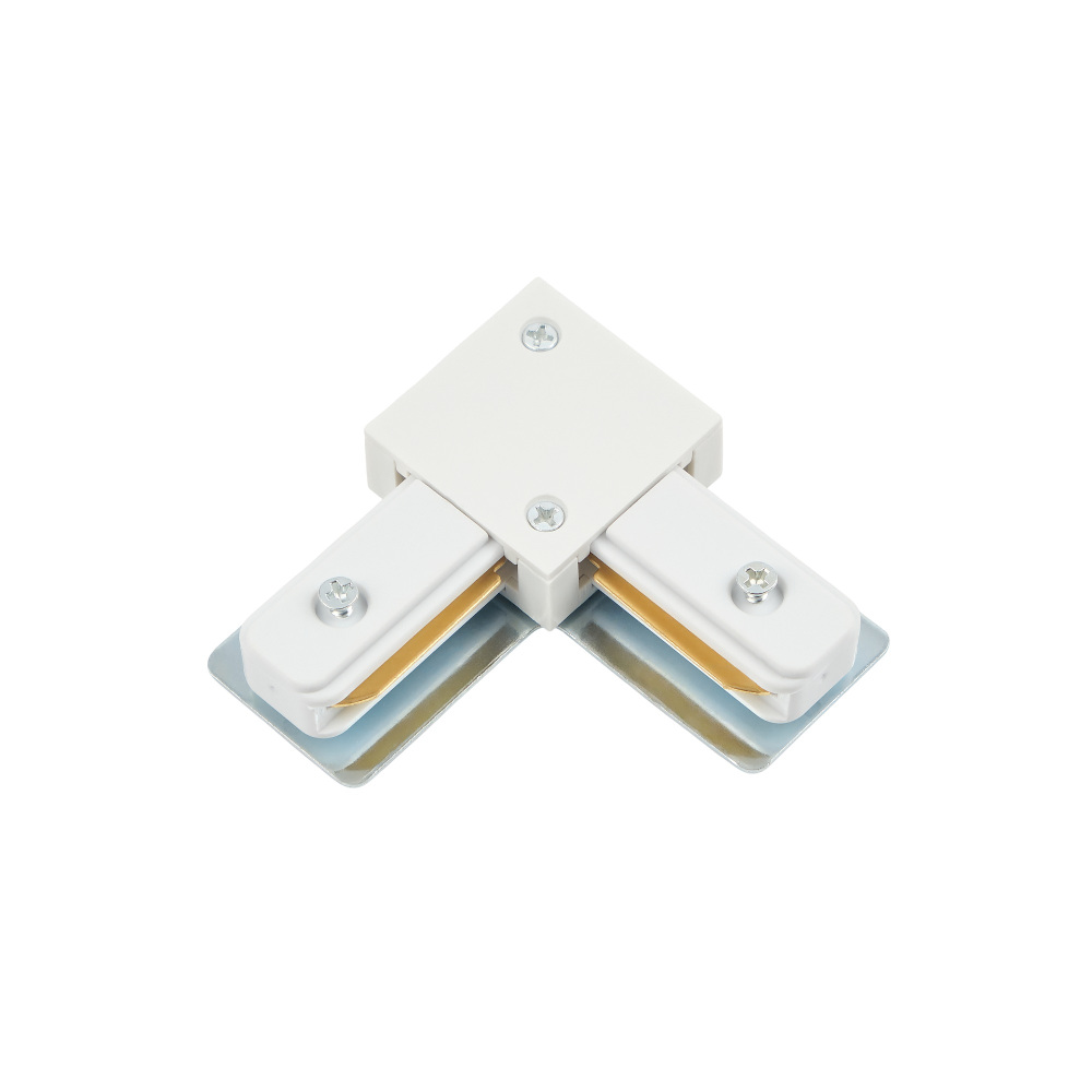 Коннектор угловой для однофазного шинопровода Myfar Accessories for Single MT0101-CL-W