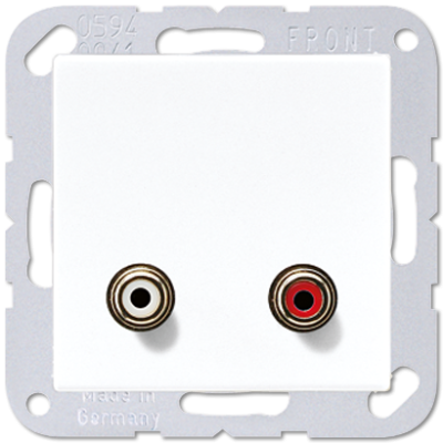 Розетка аудио Jung MAA1021WW