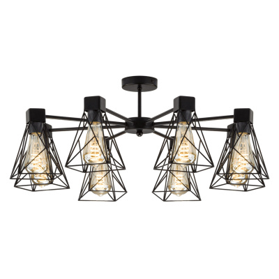 Потолочная люстра Eurosvet Trappola 70107/8 черный