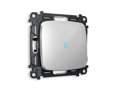 Комплект механизма 1-кл проходного выключателя с подсветкой Ambrella Volt Omega MO402040