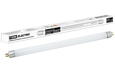 Лампа люминесцентная TDM Electric G5 6W 4000K белая SQ0355-0015