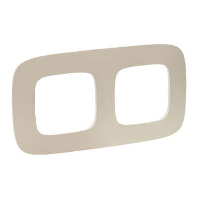 Рамка 2-постовая Legrand Valena Allure Тиснение бежевое 754382