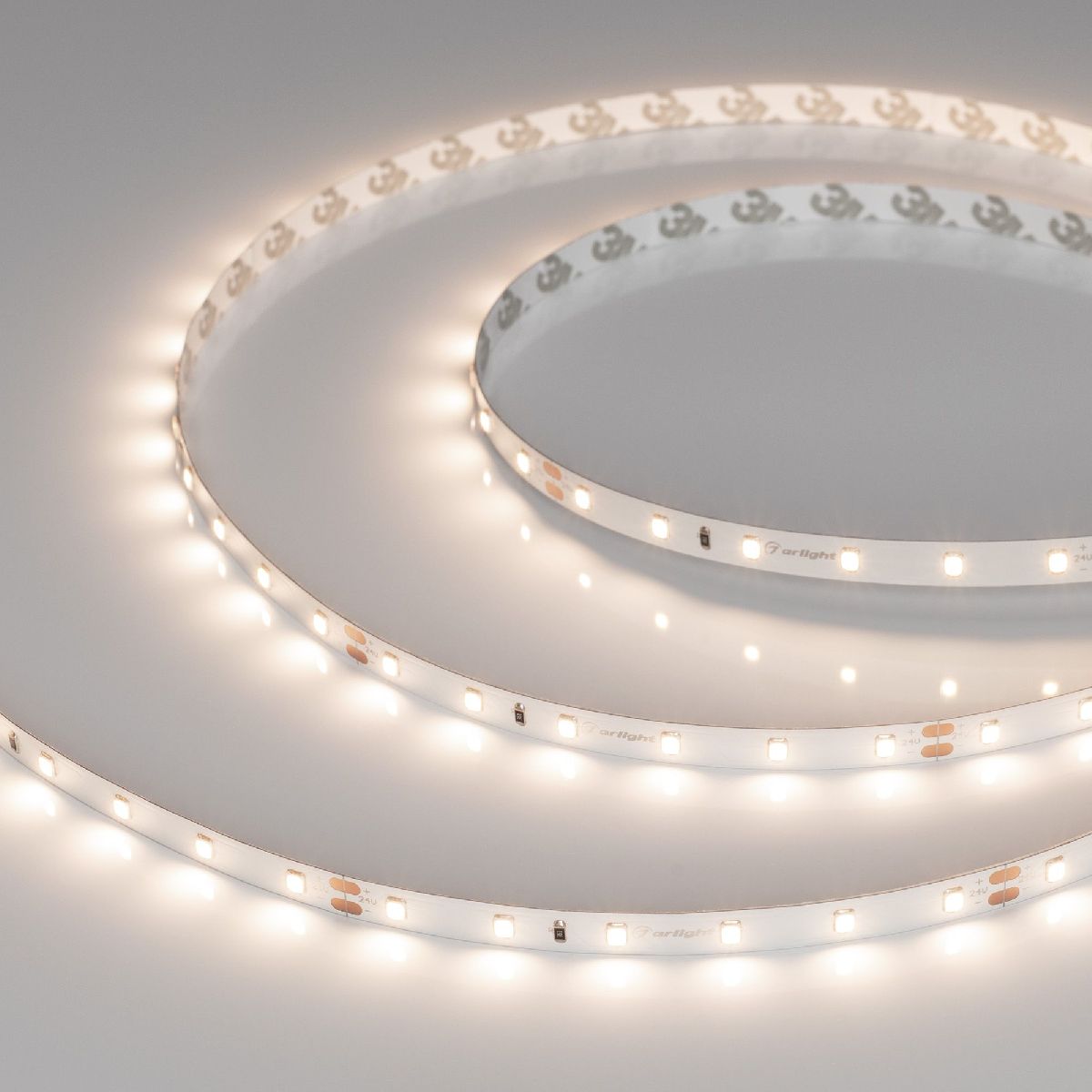 Светодиодная лента Arlight UL-A60-8mm 24V Warm3500 (7.2 W/m, IP20, 5m) 050585