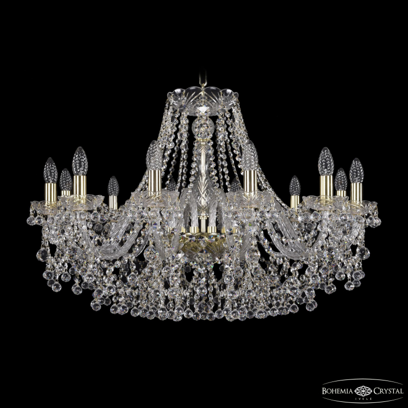 Подвесная люстра Bohemia Ivele Crystal 1409/12/300 G