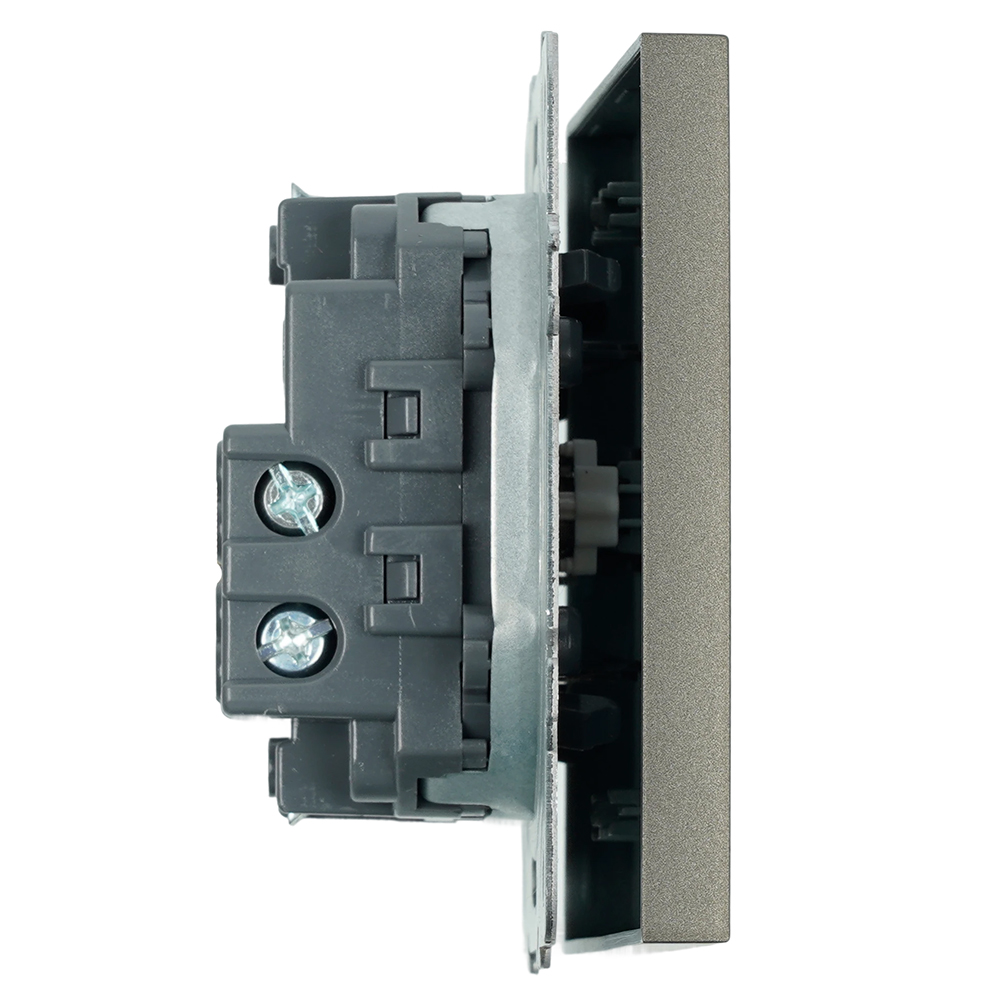 Выключатель 1-клавишный (механизм) Stekker Эмили 250В 10А RSW10-5103-09 антрацит soft touch 49917