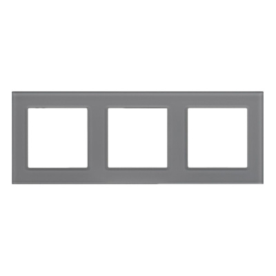 Рамка на 3 поста Arlight FRM-GLARE-GS-3-GR 043801