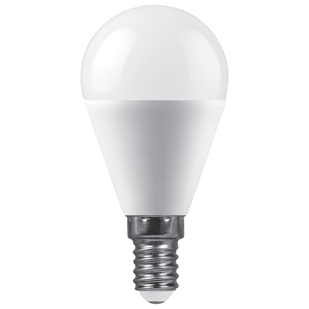 Лампа светодиодная Saffit SBG4520 шар матовый E14 20W 230V 6400K 55280