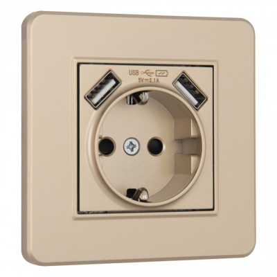 Розетка Arte Milano SET16-1-47-1 shampan