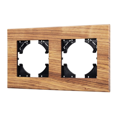 Рамка на 2 поста из натурального дерева Arlight FRM-XSILO-WD-2-SNL 051273