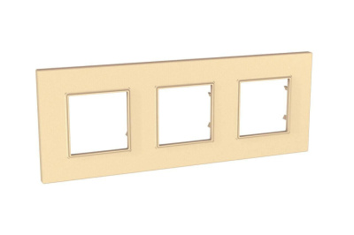 Рамка 3-постовая Schneider Electric Unica Quadro MGU4.706.36