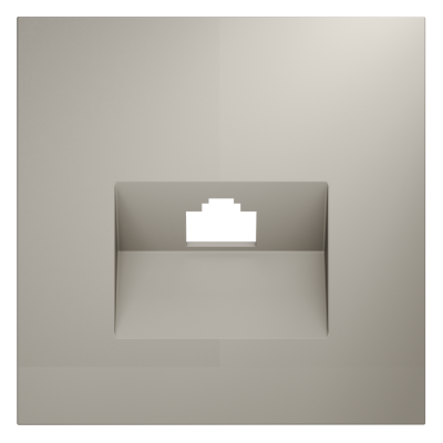 Накладка для розетки компьютерной RJ45 кат.6 Voltum S70 (кашемир) VLS001303