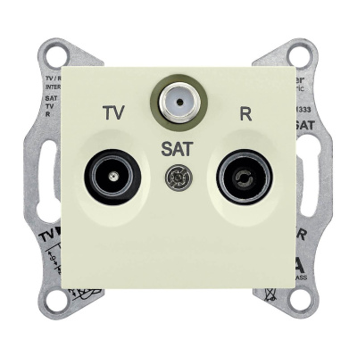 Розетка TV/R/SAT проходная Schneider Electric Sedna 4dB SDN3501447