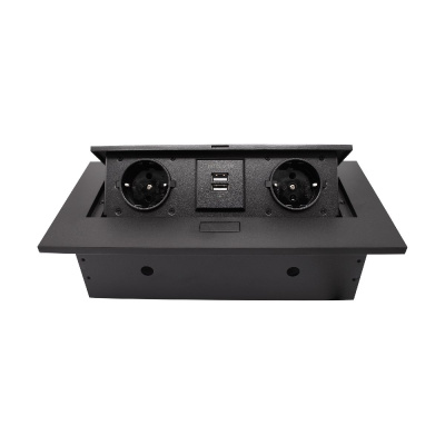 Блок розеток MX-226 (J) (2 секции полуавтоматический 2 USB с кабелем питания) Mebax 00-00002885