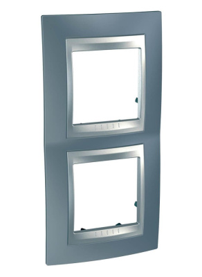 Рамка 2-постовая вертикальная Schneider Electric Unica Top MGU66.004V.097