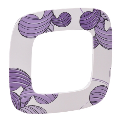 Рамка 1-постовая Legrand Valena Allure Флора белая 754361