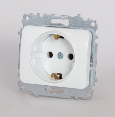 Розетка с заземлением ELBI Jazz 607-010200-217