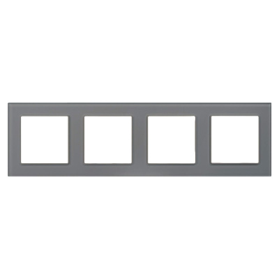 Рамка на 4 поста Arlight FRM-GLARE-GS-4-GR 043804