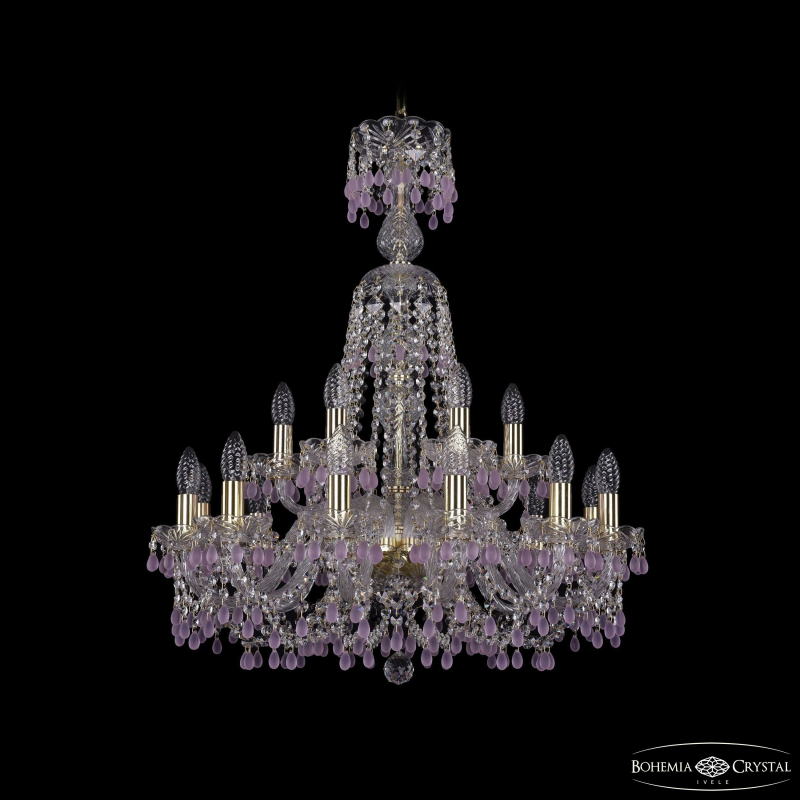 Подвесная люстра Bohemia Ivele Crystal 1410/12+6/240/XL-80 G V7010