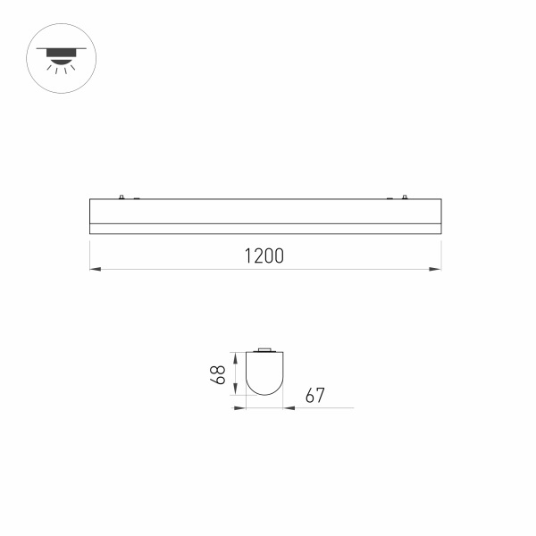 Потолочный светильник Arlight ALT-Largo-1200-30W Day4000 030991