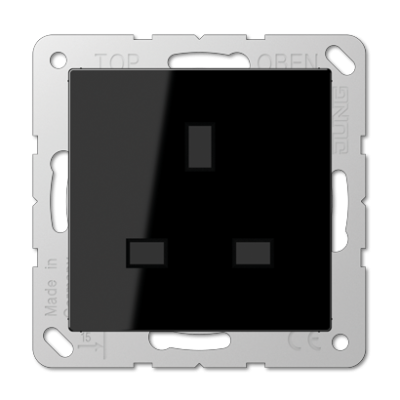 Розетка БС 2п+Е со шторками Jung A3521SW