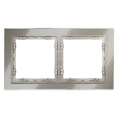 Рамка на 2 поста Voltum S70 VLS110204 (шелк, стекло)