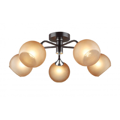 Люстра на штанге IMEX MD.5965-5-S-COFFEE+CR