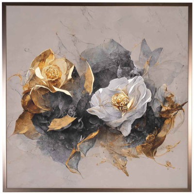 Холст Золотая роза Garda Decor 89VOR-GOLDEN ROSE