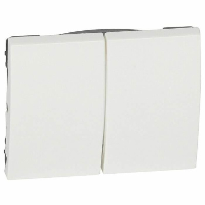 Клавиша Legrand Galea Life выключателя двойная белая 777012