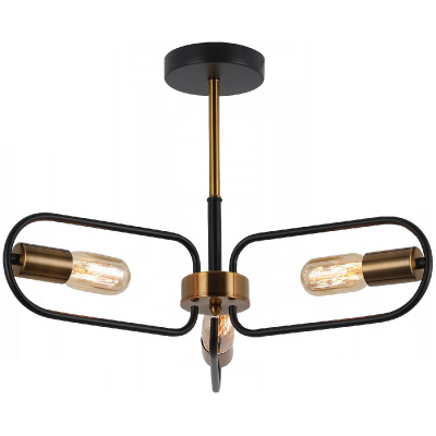 Люстра на штанге Illumico IL8253-3COU-79 BK GD