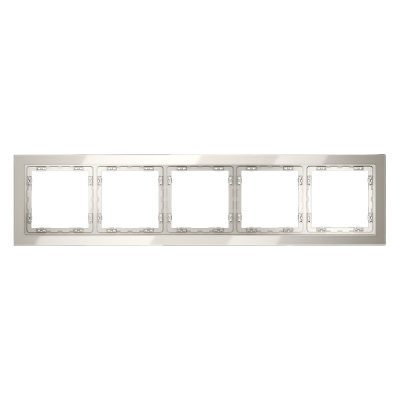 Рамка на 5 постов Voltum S70 VLS110503 (кашемир, стекло)