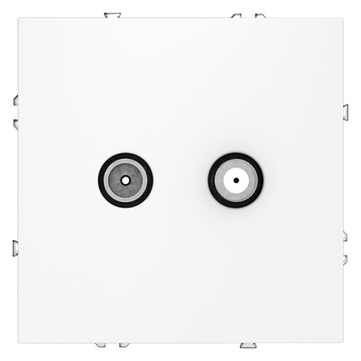 Розетка телевизионная Voltum S70 VLS060402 (белый матовый)