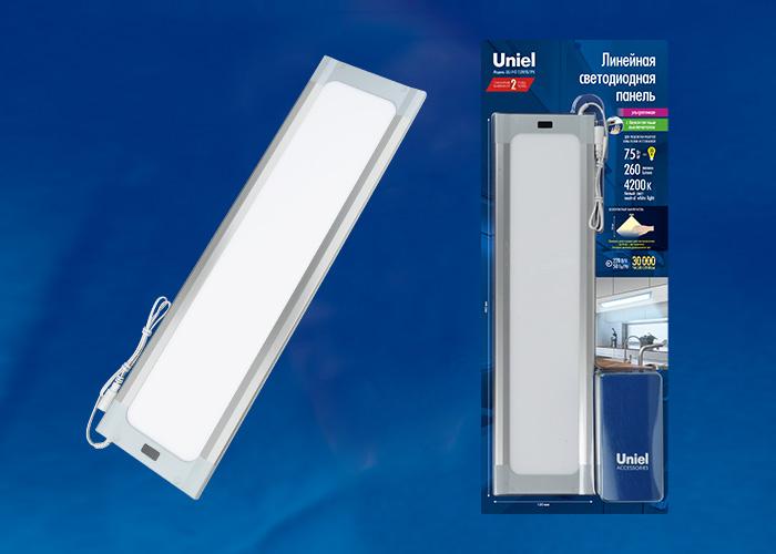 Мебельный светодиодный светильник (UL-00002884) Uniel ULI-F41-9,5W4200K/DIM Sensor IP20 Silver