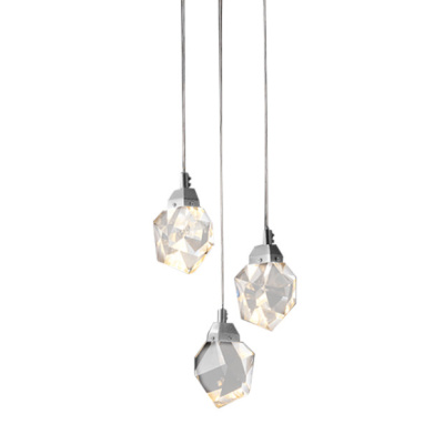Подвесной светильник Delight Collection Crystal rock OM820083-3C (MD-020B-3 chrome)