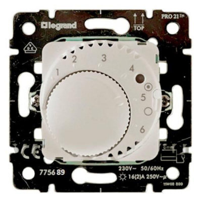 Термостат Legrand Galea Life теплых полов с НО контактом перламутр 775691