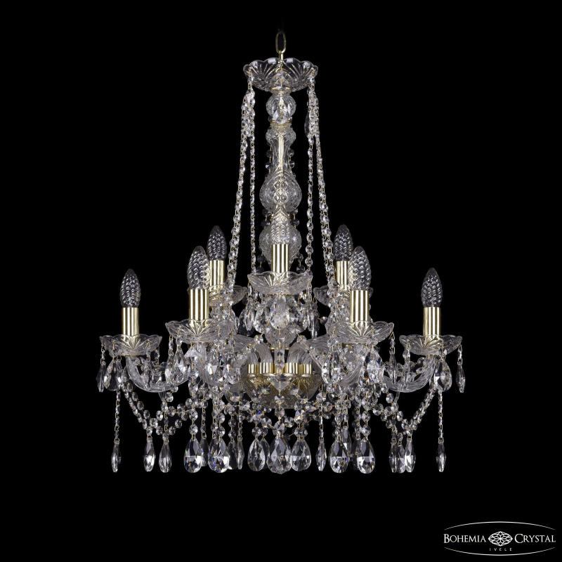 Подвесная люстра Bohemia Ivele Crystal 1413/6+3/200/h-66 G