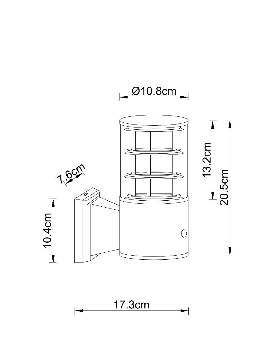 Уличный настенный светильник Arte Lamp Tokyo A5316AL-1BK