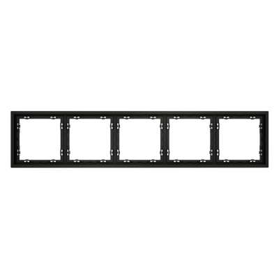 Рамка на 5 постов Voltum S70 VLS100508 (черный матовый)