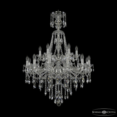 Подвесная люстра Bohemia Ivele Crystal 1415/12+6/300/XL-114/2d Ni
