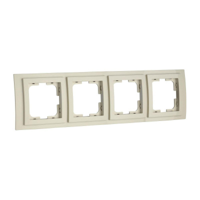 Рамка на 4 поста Mono Electric Larissa крем 103-171700-163