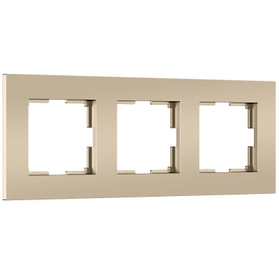 Рамка на 3 поста Werkel Slab (шампань софт) W0032911 4690389218422 a071625