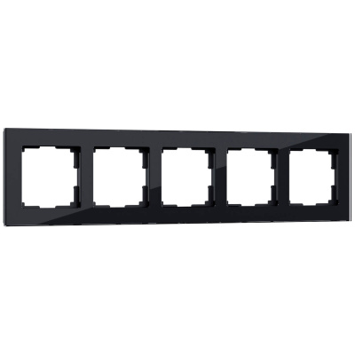 Рамка Werkel Favorit на 5 постов черный W0051108 4690389160110