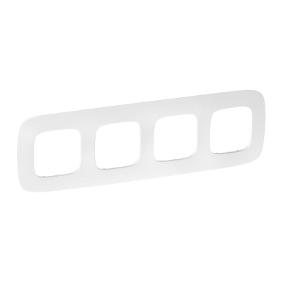 Рамка 4-постовая Legrand Valena Allure Тиснение белое 754374