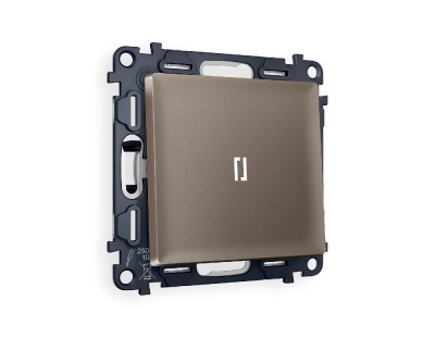 Комплект механизма 1-кл выключателя с подсветкой Ambrella Volt Alfa MA632015