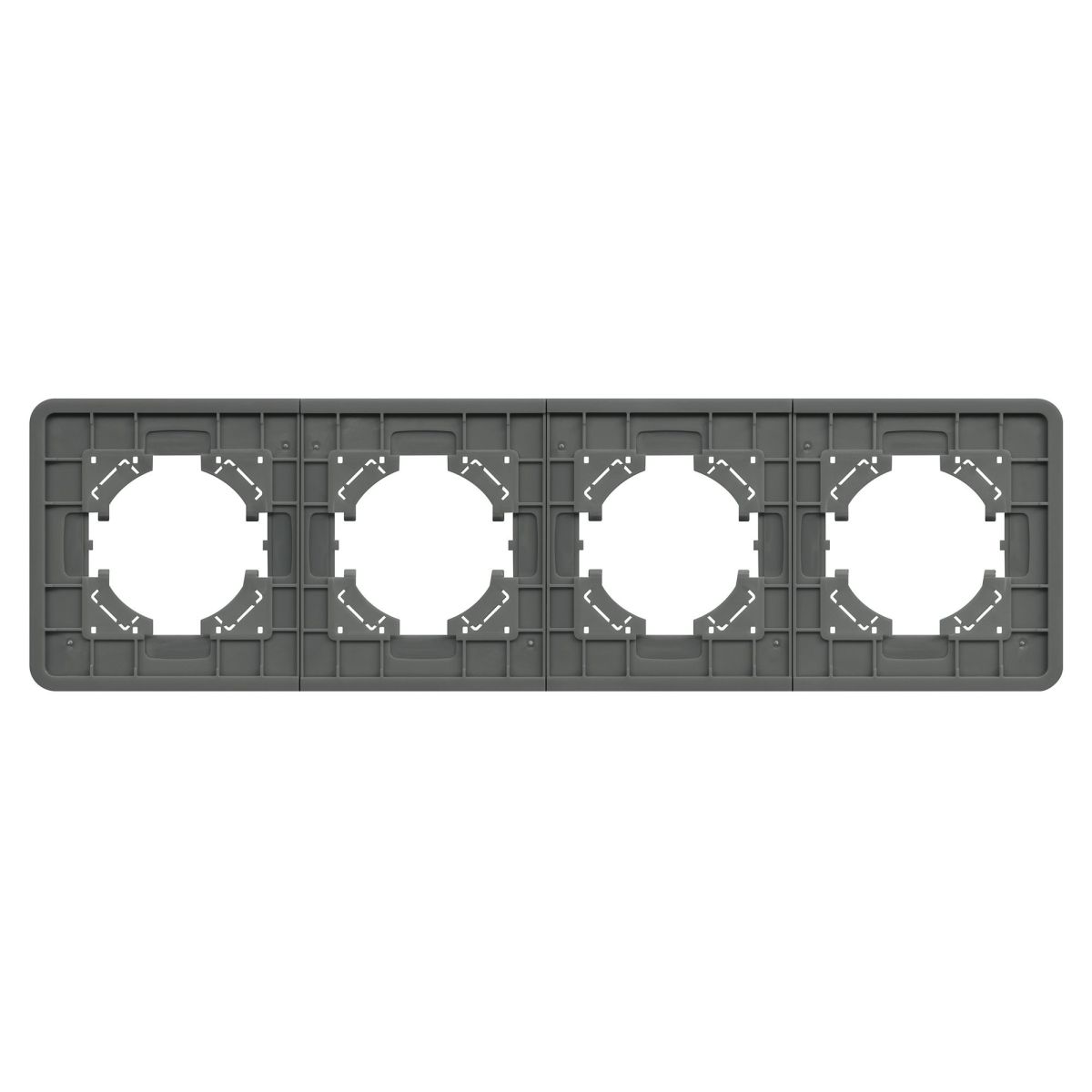 Рамка на 4 поста стеклянная Arlight FRM-OMALI-SFGS-4-GR 049718